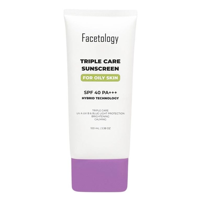 Facetology Triple Care Sunscreen For Oily Skin SPF 40 100ml