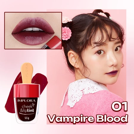 Implora Cheek and Lip tint 01 Vampire Blood