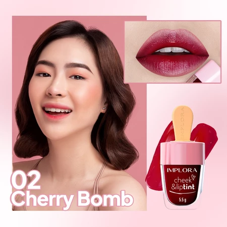 Implora Cheek and Lip tint 02 Cherry Bomb