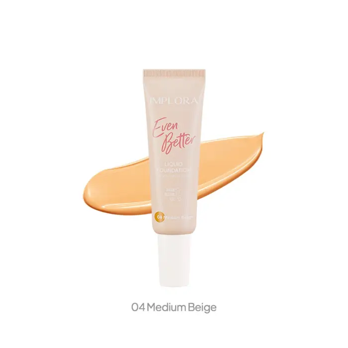 Implora Even Butter Liquid Foundation 25gr 04 Medium Beige