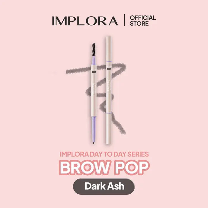 Implora Day2Day Brow Pop Pensil Alis Matic Dark Ash