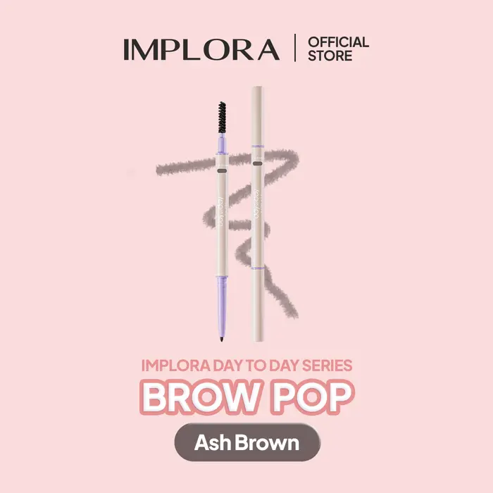 Implora Day2Day Brow Pop Pensil Alis Matic Ash Brown
