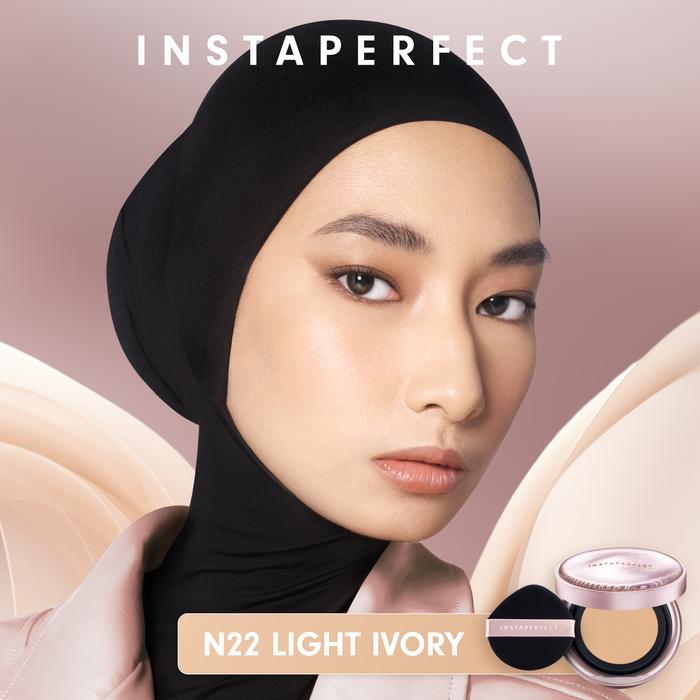 Instaperfect Skin Glow Cover Mesh Cushion N22 Light Ivory 15g