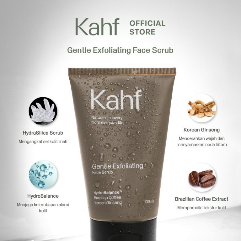 Kahf Gentle Exfoliating Face Scrub with Sticker Eye Catch 100 ml