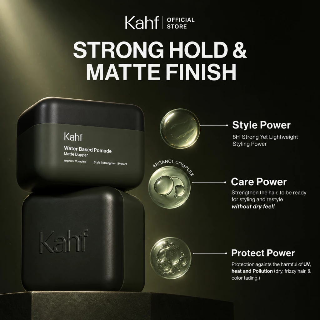 Kahf Water Based Pomade Matte Dapper 70g