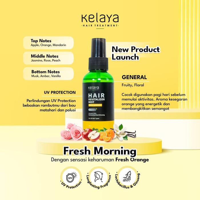 Kelaya Hair revitalizer mist fresh morning 100ml
