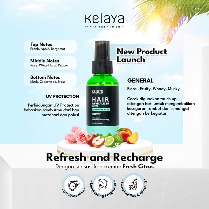 Kelaya Hair revitalizer mist Refresh & recharge 100ml