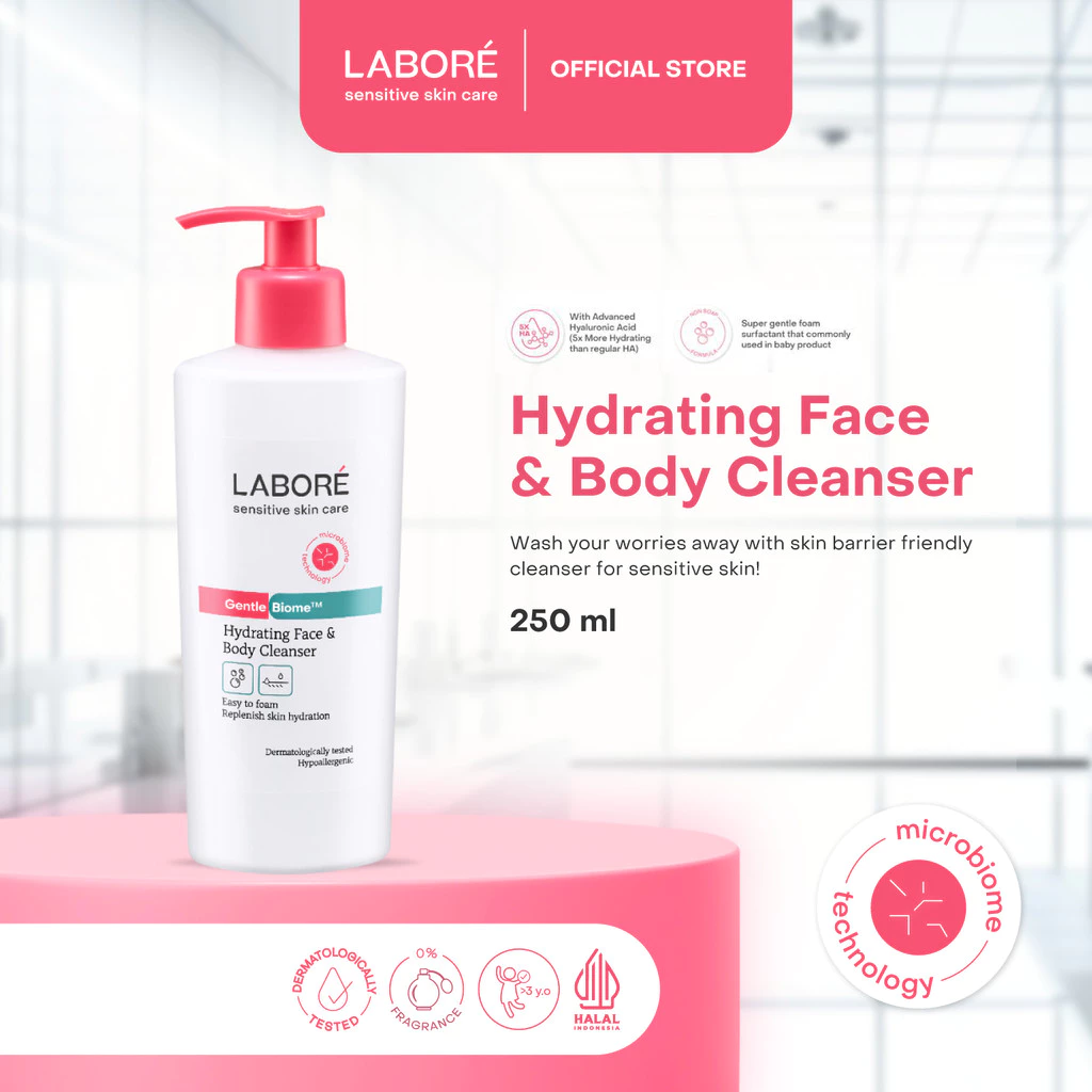 Labore Gentle Biome Hydrating Face & Body Cleanser 250ml
