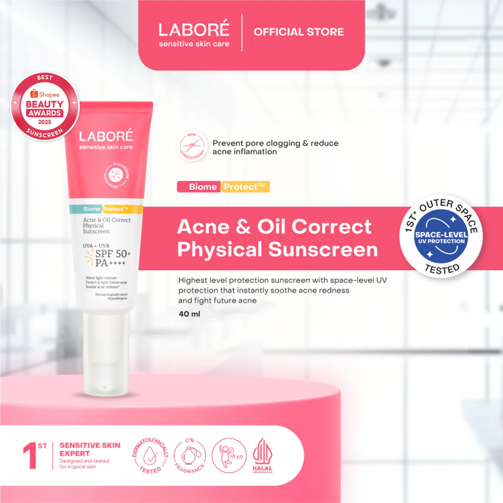 Labore Acne & Oil Correct Physical Sunscreen SPF 50 PA++++ 40ml