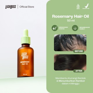 Lashboss Rosemary Hair Oil Minyak Penumbuh Rambut 50ml