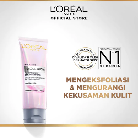 L’Oreal Paris Glycolic Bright Daily Cleanser Foam 50ml