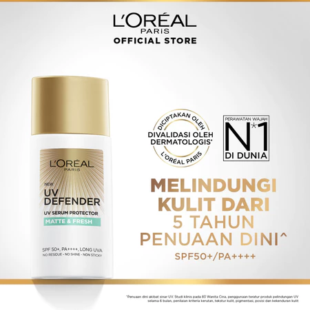 Loreal UV Defender Fresh Matte Daily Sunscreen SPF 50 50ml