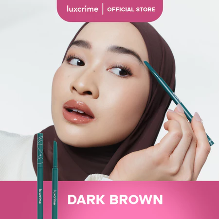 Luxcrime Slim Triangle Precision Brow Pencil in Dark Brown