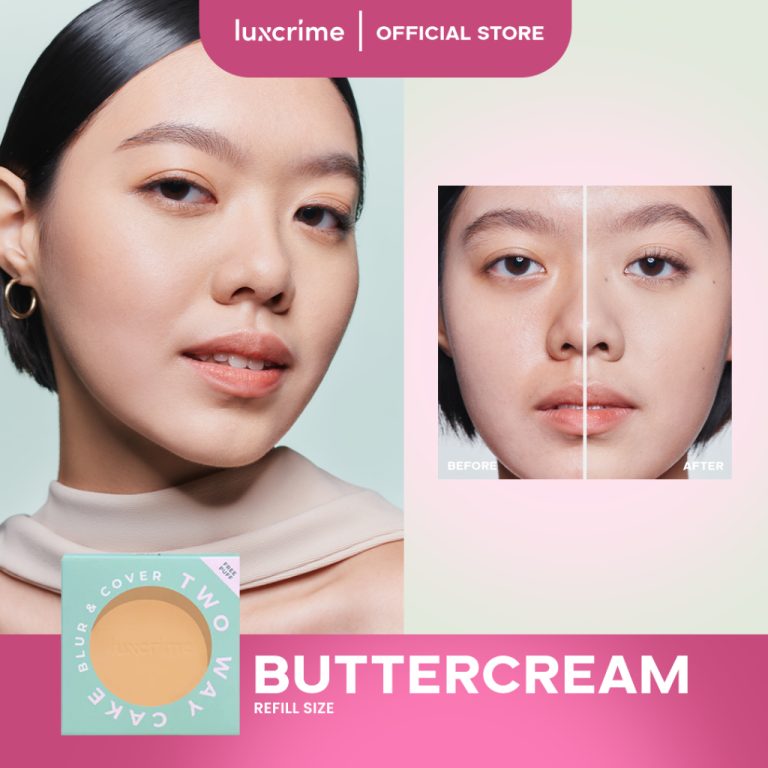 Luxcrime Two Way Cake Oiol Control Refill Buttercream 8.5gr