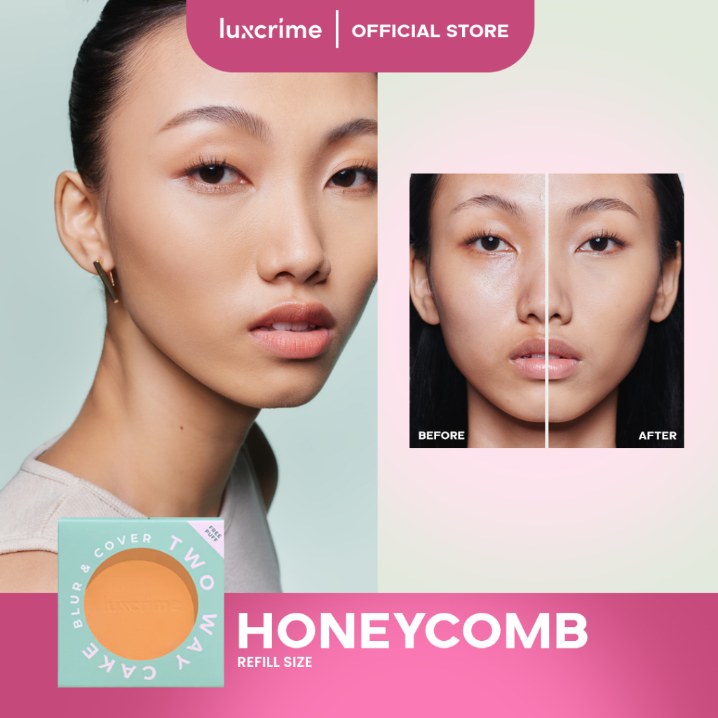 Luxcrime Two Way Cake Oiol Control Refill Honeycomb 8.5gr