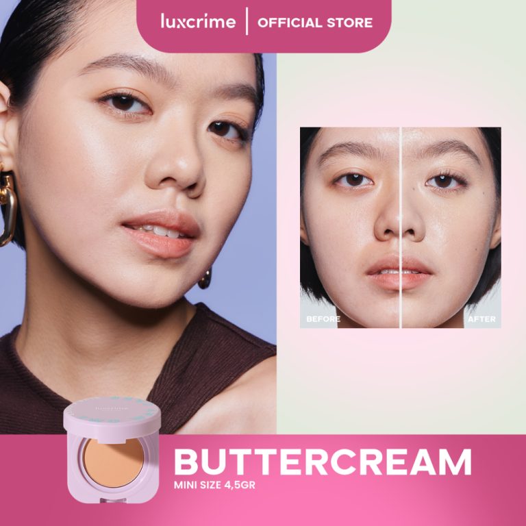 Luxcrime Silk Glow Two Way Cake Blur & Cover Buttercream Mini Size