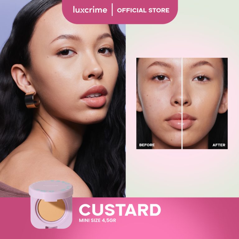 Luxcrime Silk Glow Two Way Cake Blur & Cover Custard Mini Size
