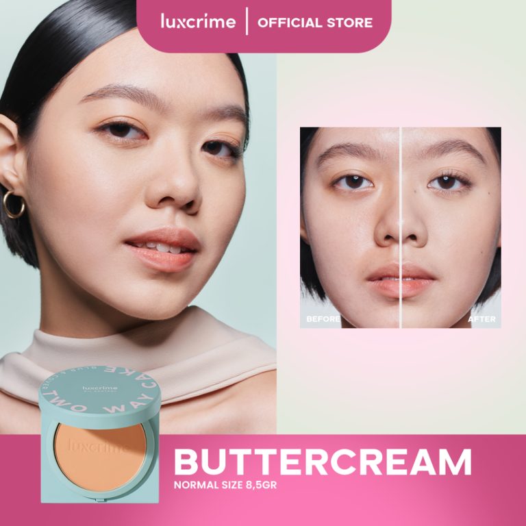 Luxcrime Two Way CAke Oil Control 8.5gr Buttercream