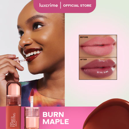 Luxcrime Power Glasting Tinted Lip Oil Burnt Maple