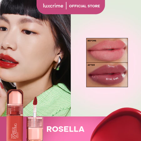 Luxcrime Power Glasting Tinted Lip Oil Rosella