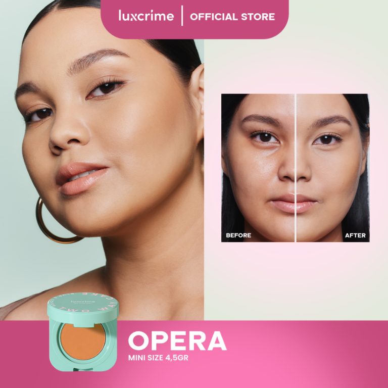 Luxcrime Silk Glow Two Way Cake Blur & Cover Opera Mini Size 4.5gr