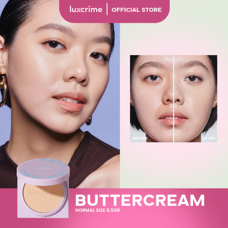 Luxcrime Silk Glow Two Way Cake Blur & Cover Buttercream 8.5gr