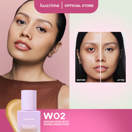 Luxcrime Radiant SILK Foundation Spf 50 PA+++ W02