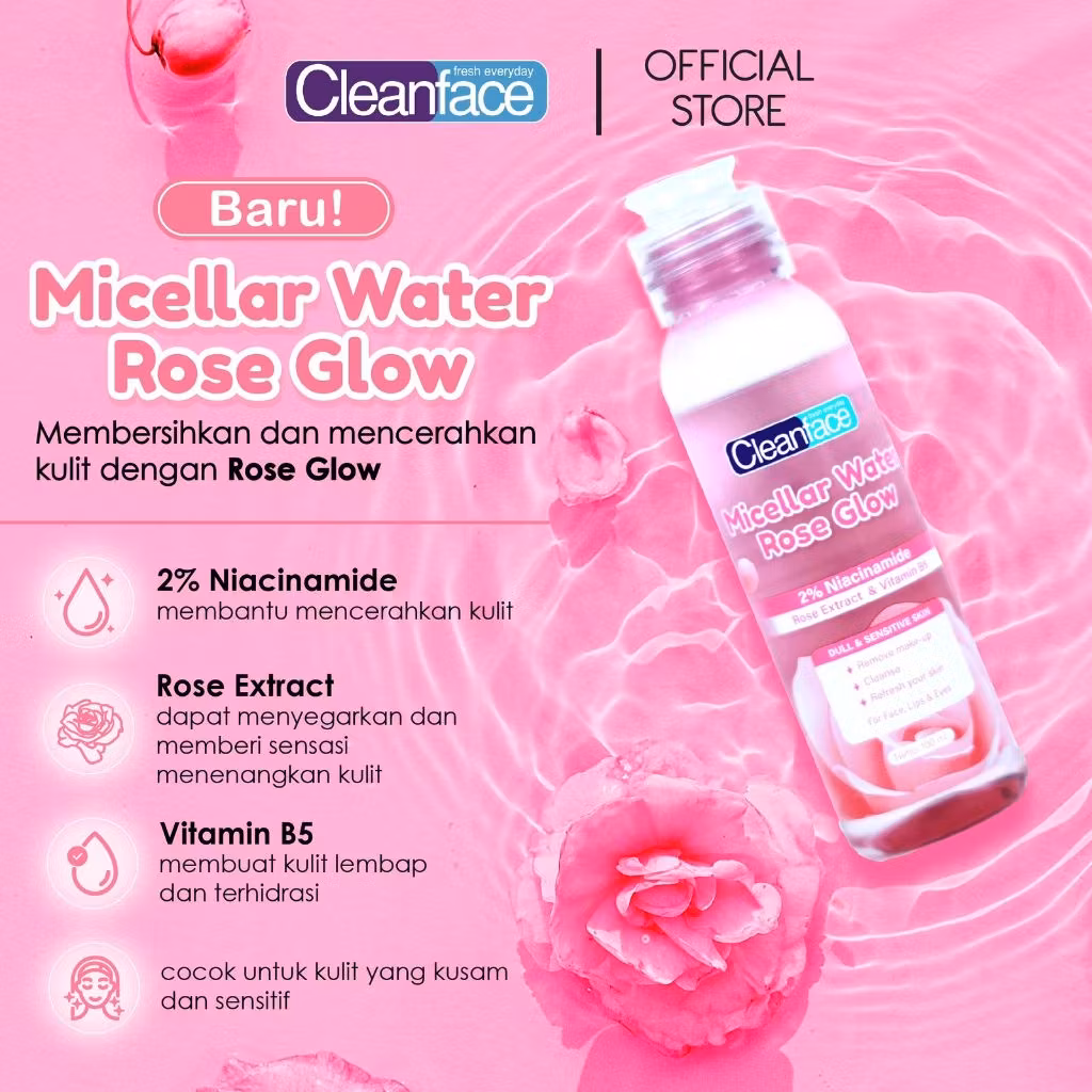 CF MICELLAR WATER ROSE GLOW 100 ML