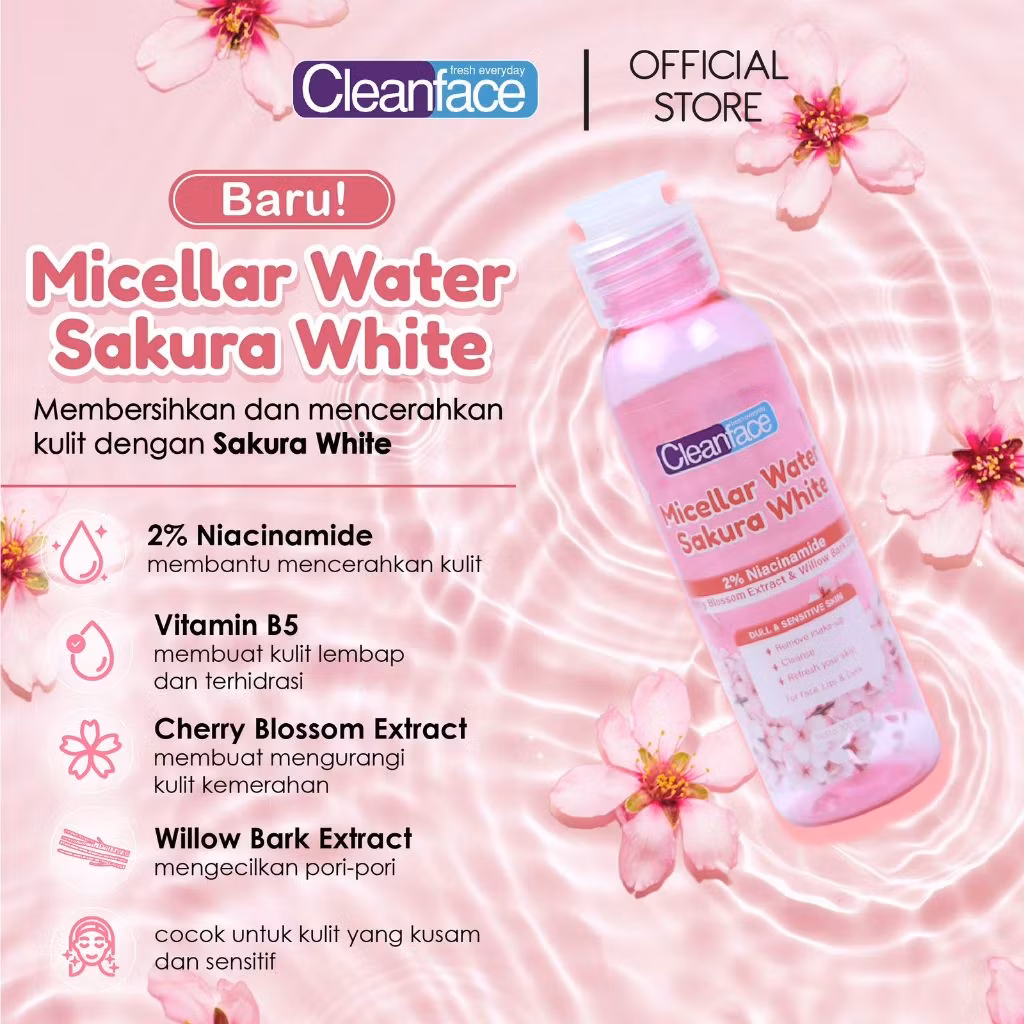 CF MICELLAR WATER SAKURA WHITE 100 ML