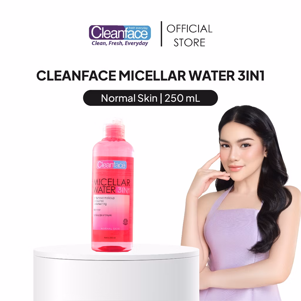 CLEAN FACE MICELLAR WATER NORMAL SKIN 250ML