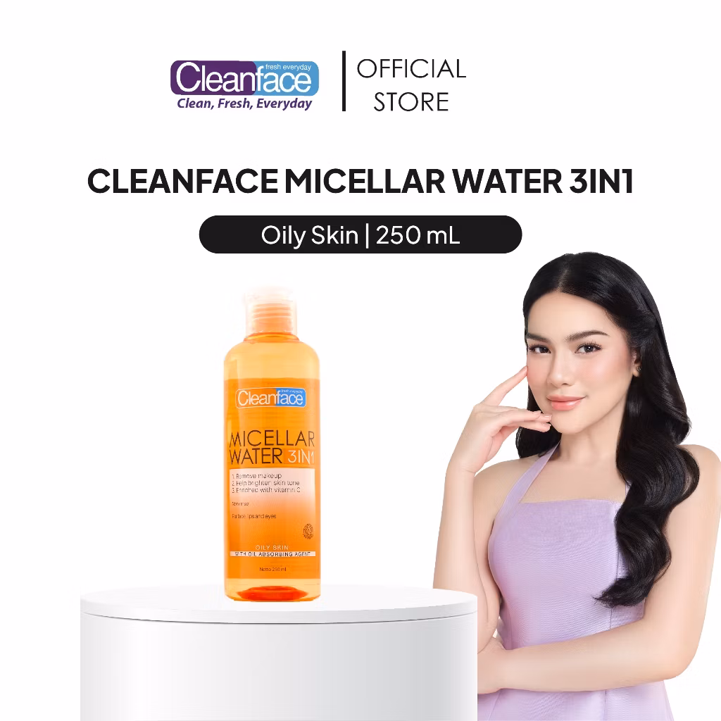 CLEAN FACE MICELLAR WATER OILY SKIN 250ML