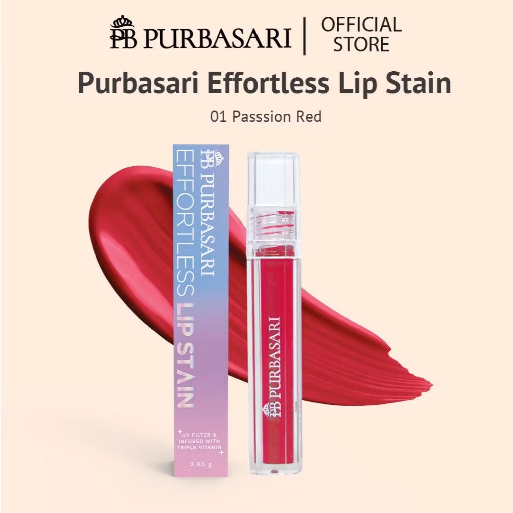 PB EFFORTLESS LIP STAIN 01 PASION RED