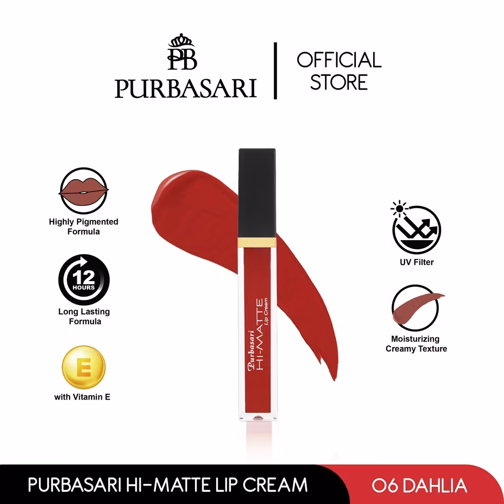 Purbasari HI- Matte Lip Creme Hydra Series 06