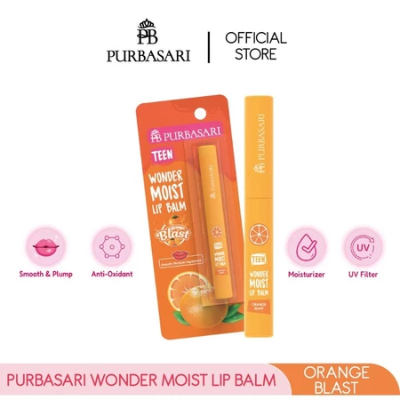 Purbasari Teen Wonder Moist Lip Balm Orange Blast 2gr