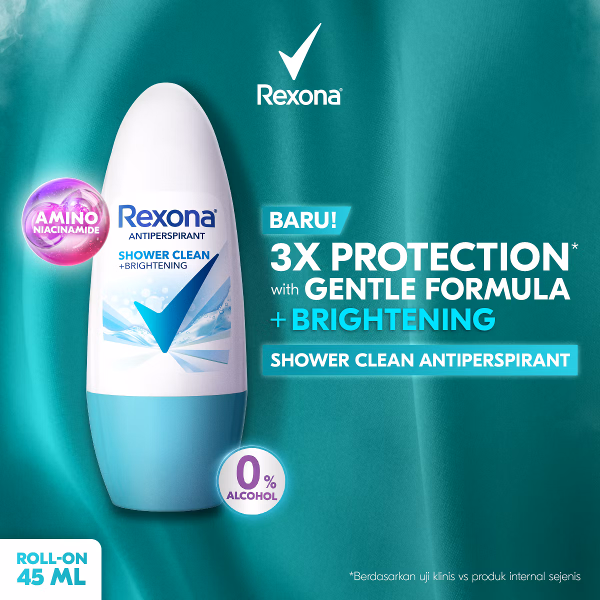 Rexona Shower Clean Ro 4x6x45ml