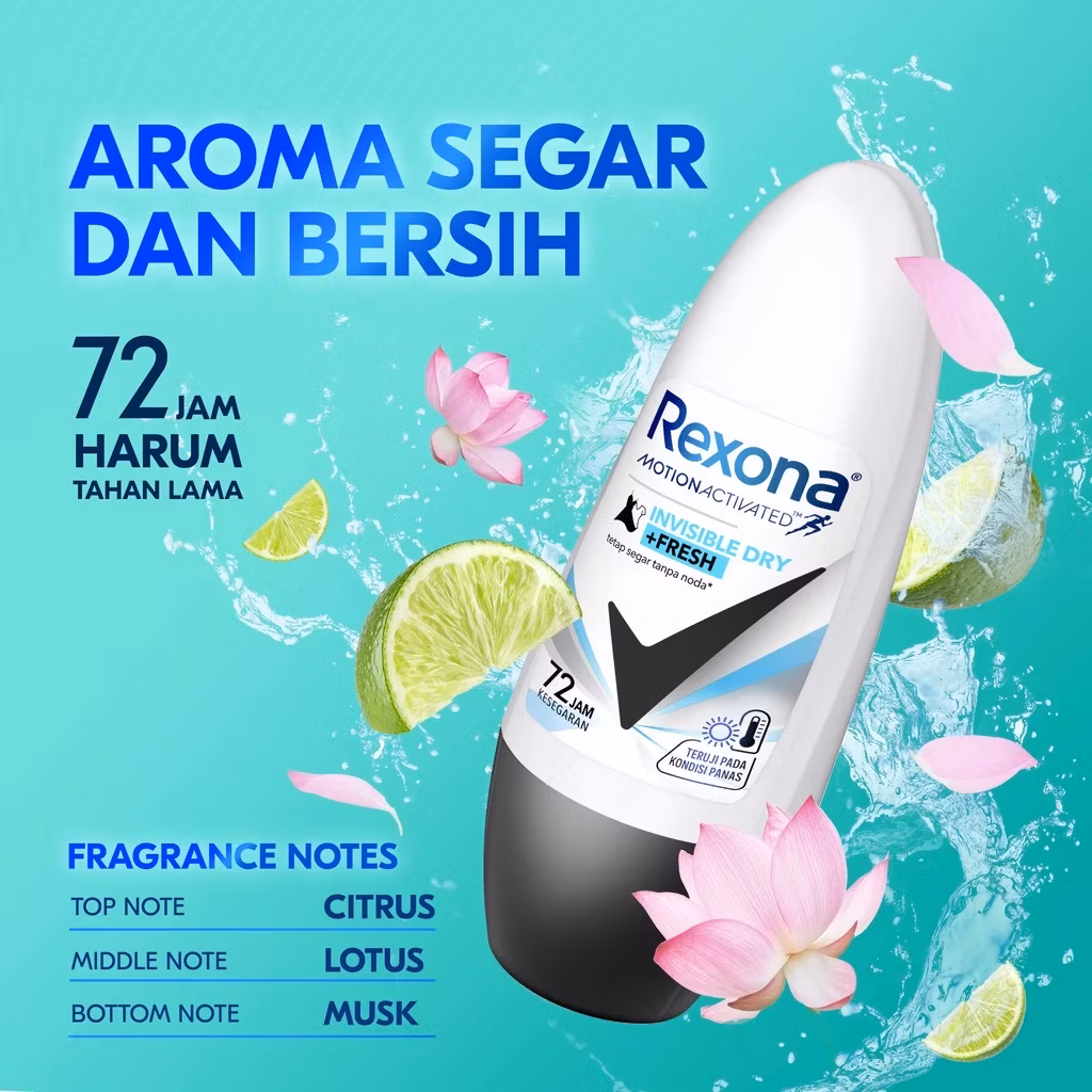 Rexona Wmn Invisible Dry Ro 4x6x45ml