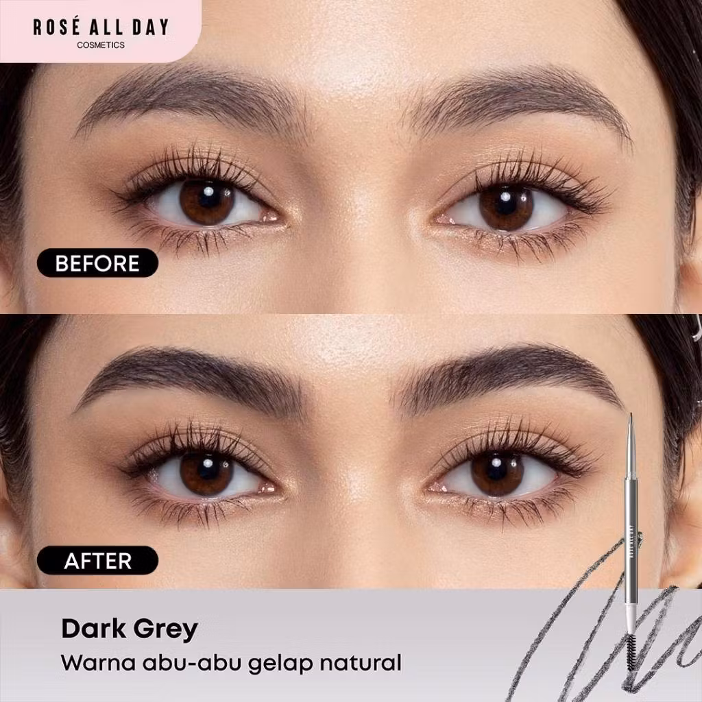 Rose All Day Brow Fix Micro Pencil Dark Grey