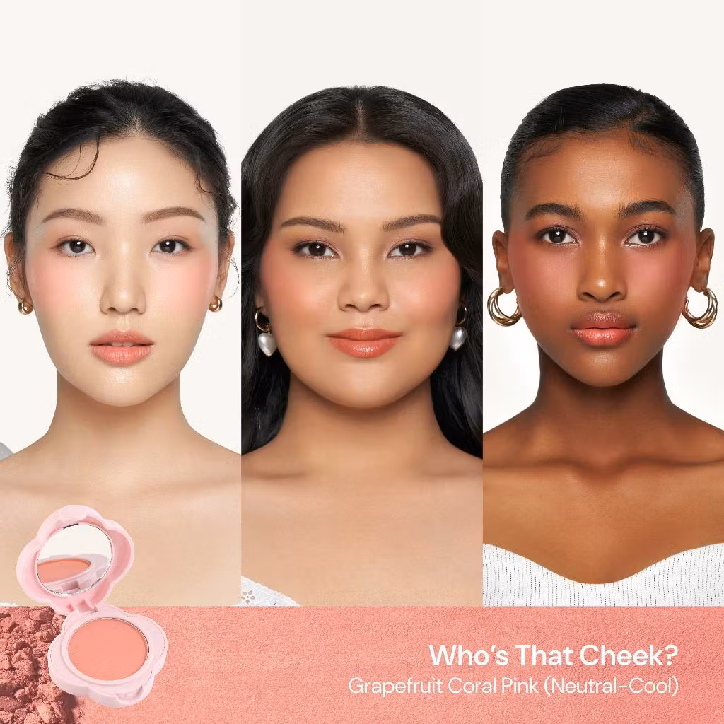 Rose All Day Cheeky Veil Powder Blush who that cheec
