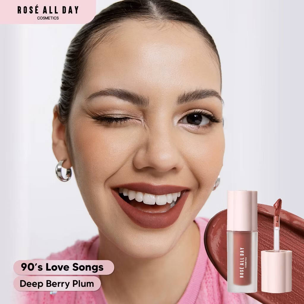 Rose All Day lip mousse records 90’s love songs