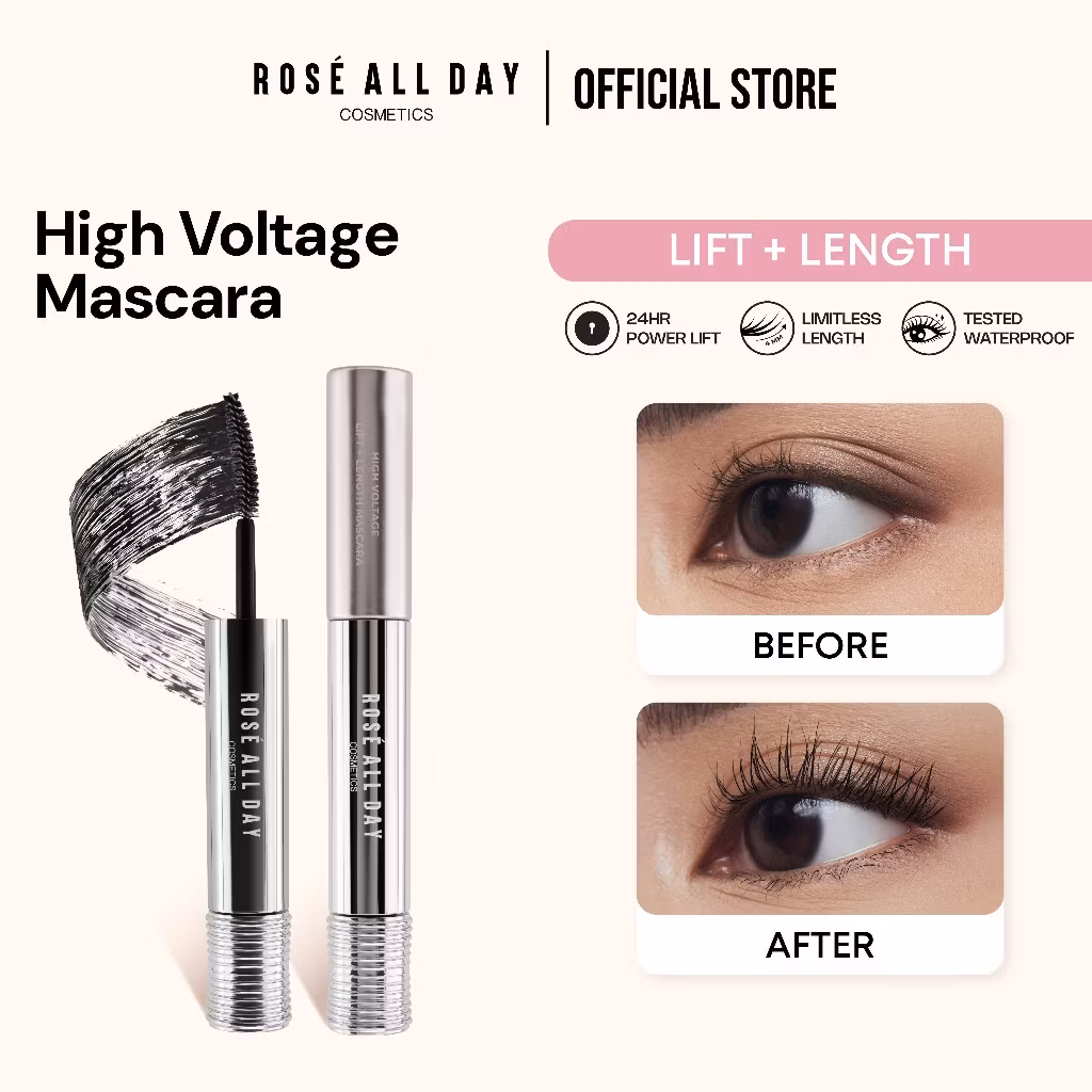 Rose All Day High Voltage Lift + Length Mascara