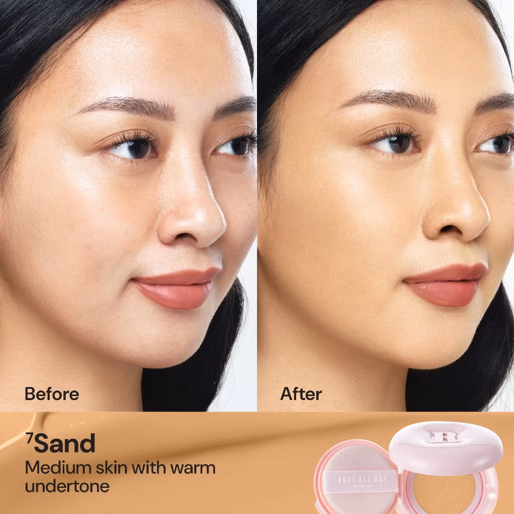 Rose All Day The Realest Airyfit Glow Cushion Sand