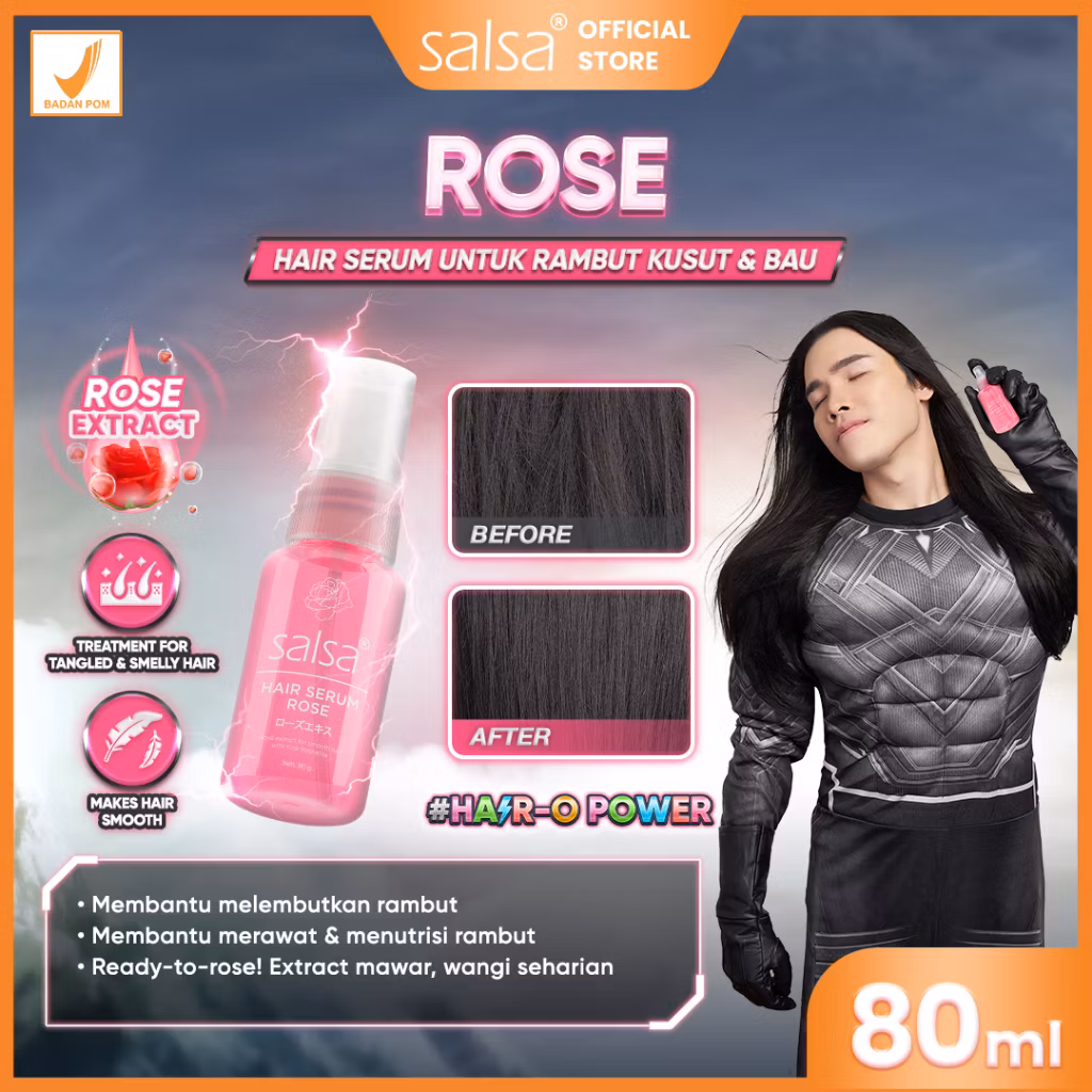 salsa hair serum rose 80 ml