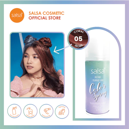 Salsa Instant Mermaid Hair Color Spray no.5 Coral