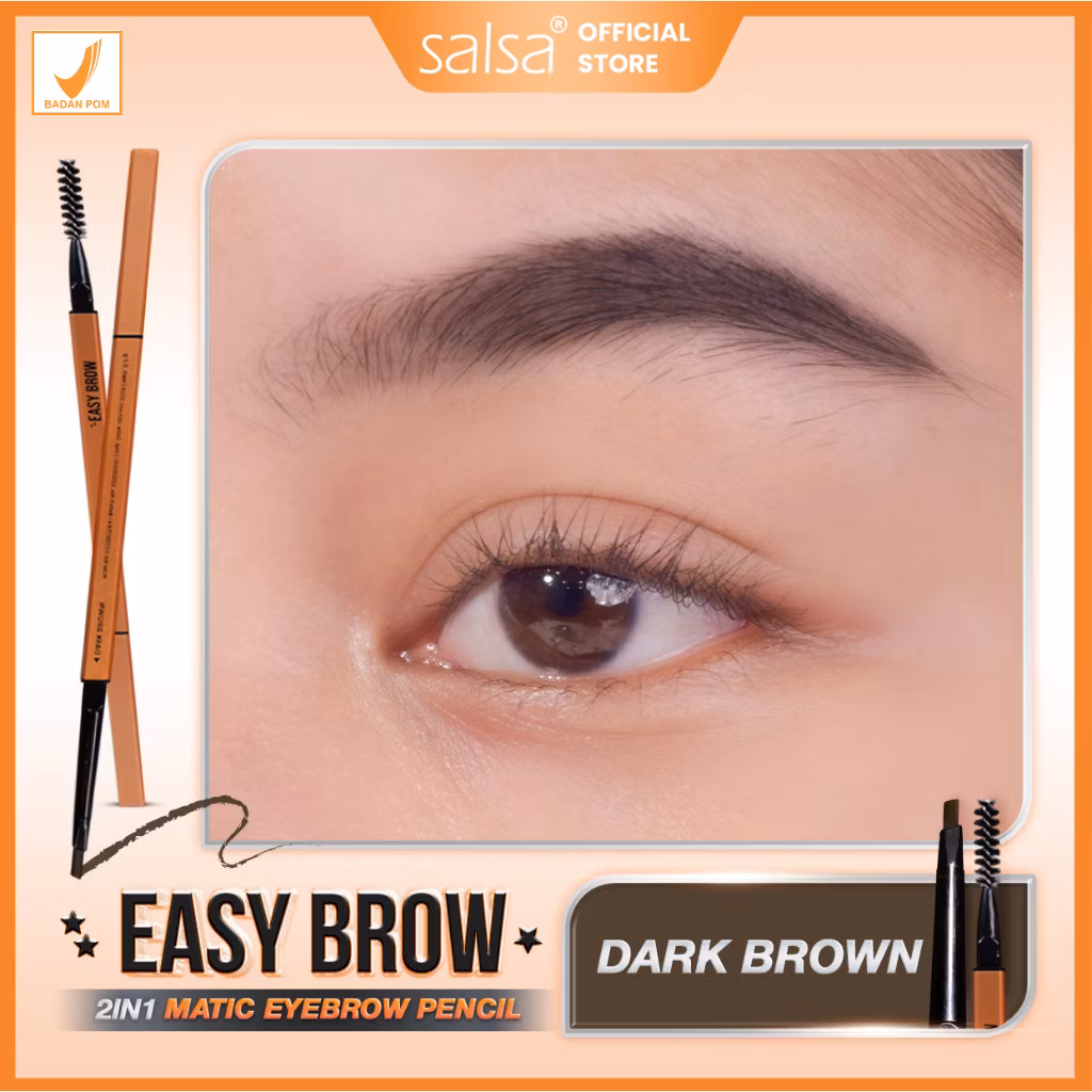 Salsa Easy Brow 2in1 Matic Eyebrow Pencil Dark Brown