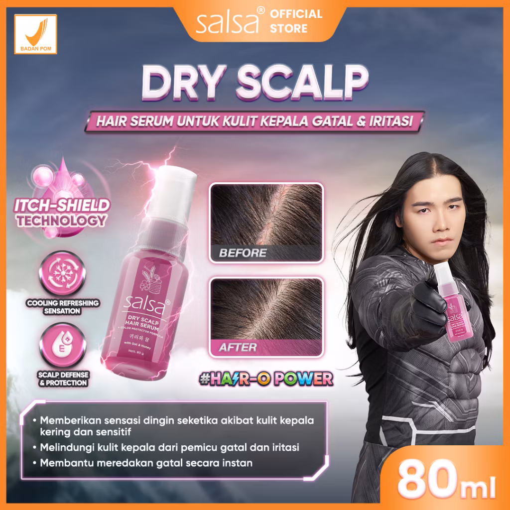 Salsa Dry Scalp Hair Serum 80gr