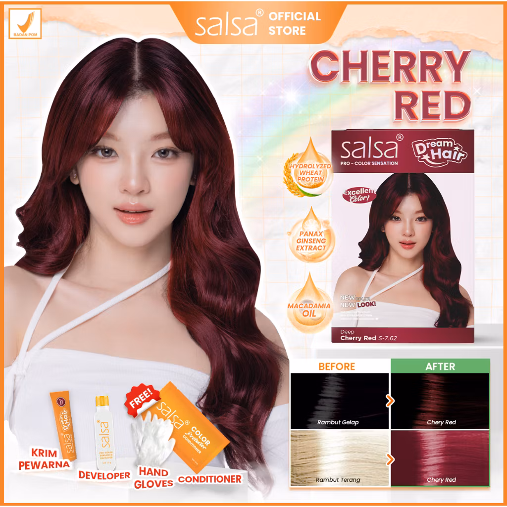 Salsa Pro-Color Sensation Deep Cherry Red S-7.62
