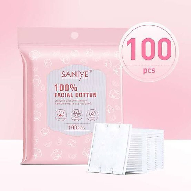 Saniye 100% Facial Cotton 100pcs