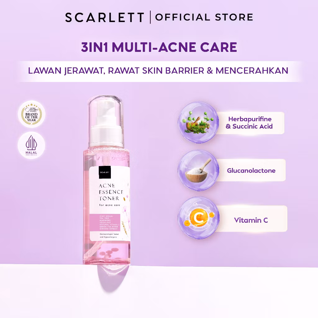 Scarlett Whitening Acne Essence Toner
