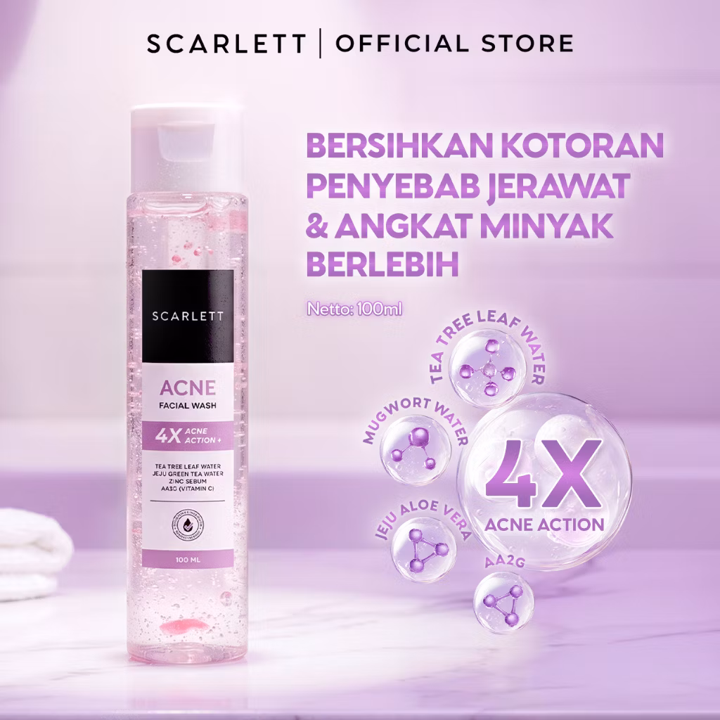 Scarlett Whitening Acne Facial Wash