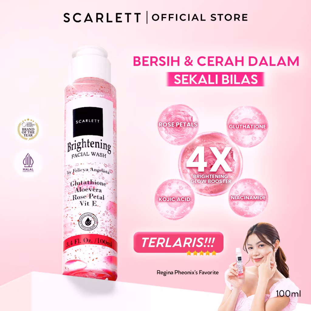 Scarlett Whitening Facial Wash